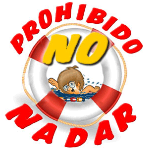 PROHIBIDO NO NADAR - Vousys.