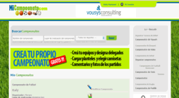 Desarrollo de Sitios Web realizado por Vousys de PORTAL PARA LA ORGANIZACION DE CAMPEONATOS GRATUITA: WWW.MICAMPEONATO.COM