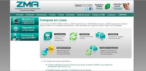 Desarrollo de Sitios Web realizado por Vousys de SITEMA DE COMPRAS EN LINEA