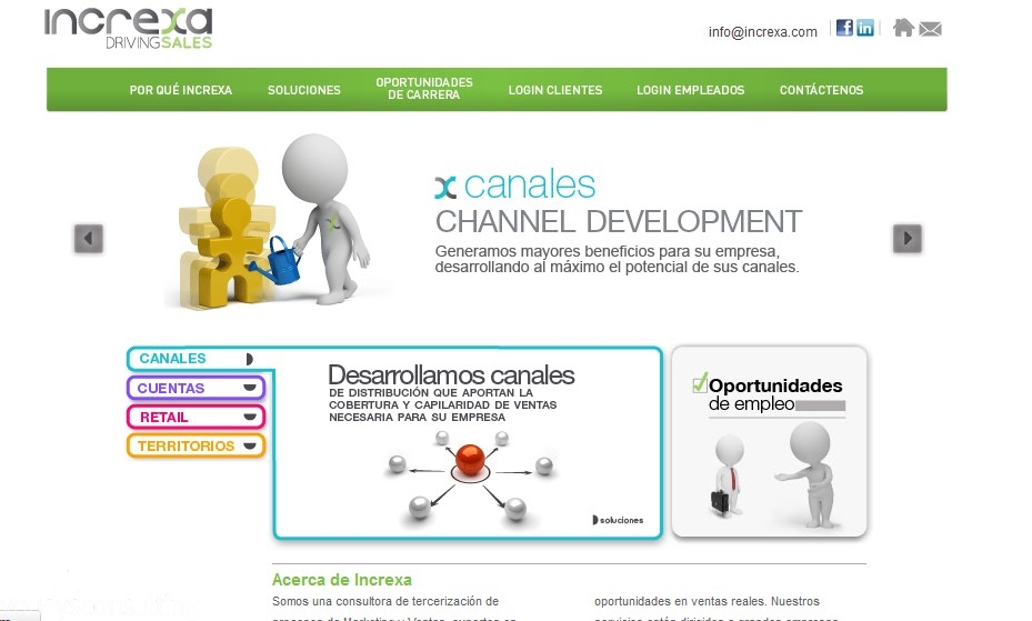 Desarrollo de Sitios Web realizado por Vousys de MAQUETACION HTML5 Y PROGRAMACION DEL PORTAL