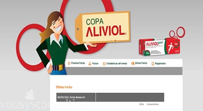 Desarrollo de Sitios Web realizado por Vousys de COPA ALIVIOL - INTEGRACION CON MICAMPEONATO