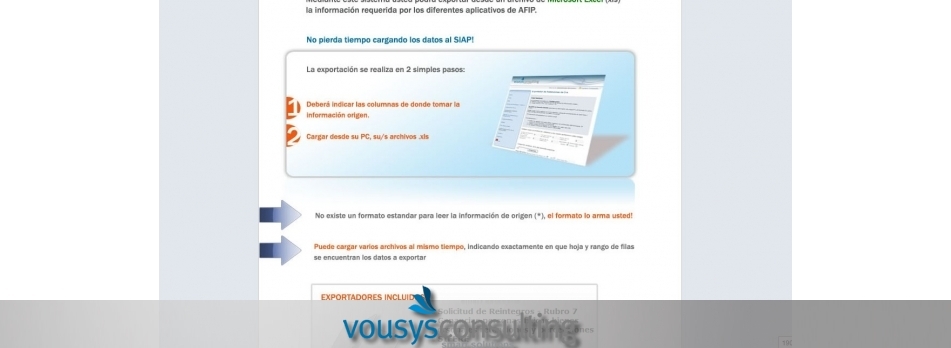 Vousys.com // Exportador siap