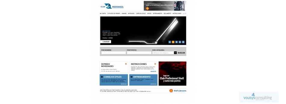 Vousys.com // Promos, trivias, acciones,club de puntos