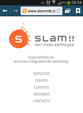 Vousys.com // Sitio web para slam! marketing