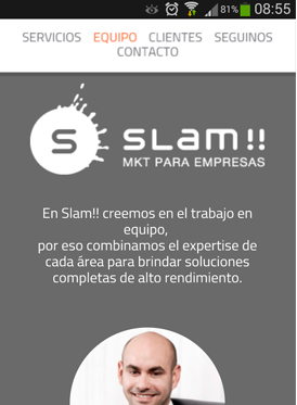 Vousys.com // Sitio web para slam! marketing