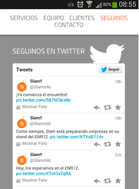 Vousys.com // Sitio web para slam! marketing