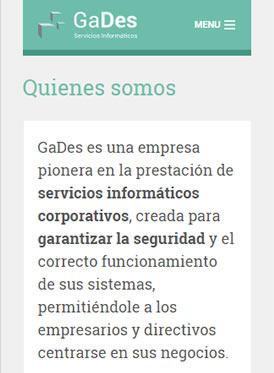 Vousys.com // Web responsive con gestor de contenidos