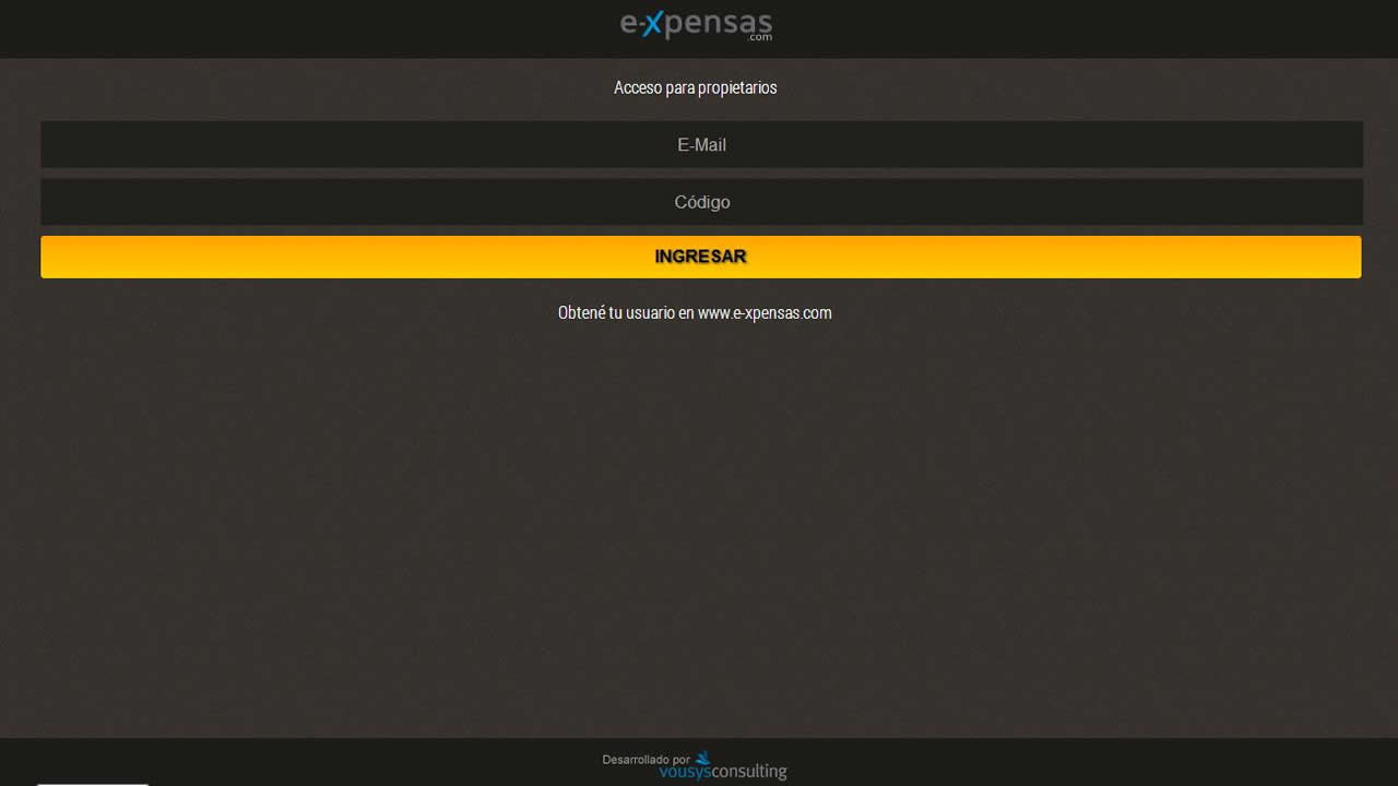 Vousys.com // E-xpensas: aplicación para propietarios