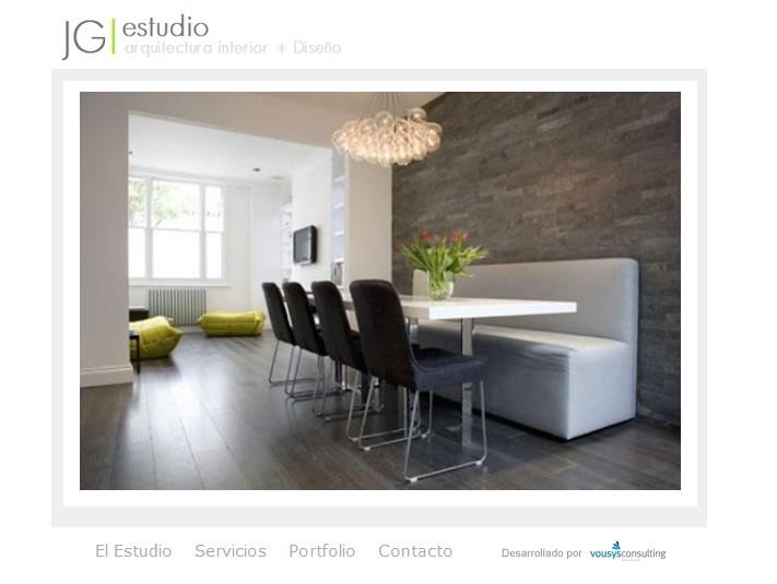 VOUSYS: Software development: WEBSITE JG DISEÑO INTERIORES