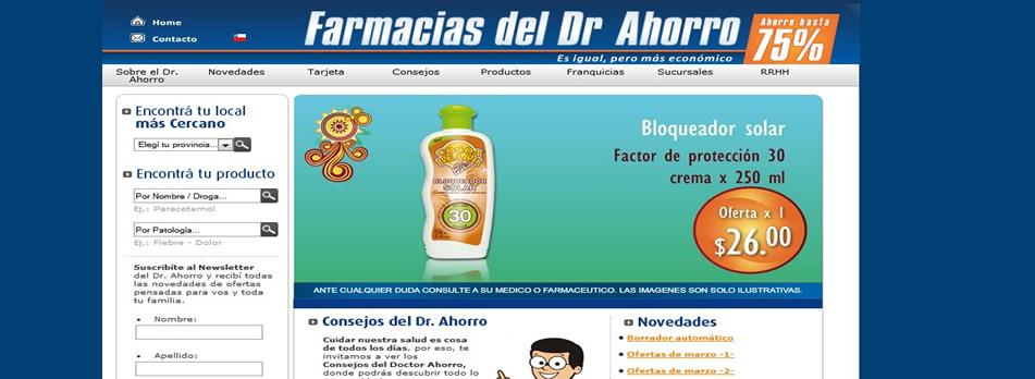 VOUSYS: Desarrollo de software: Maquetación y programacion del portal de farmacias