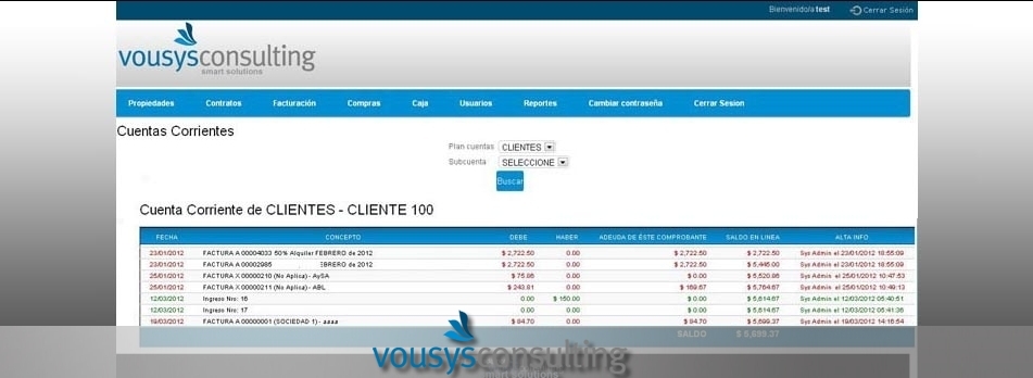 VOUSYS: Desarrollo de software: Sistema gestión web para guardamuebles