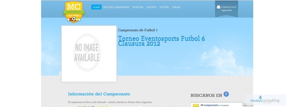 VOUSYS: Software development: Mi campeonato