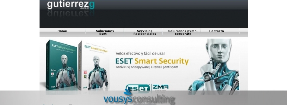 VOUSYS: Desarrollo de software: Desarrollo del portal gutierrezg.com.ar