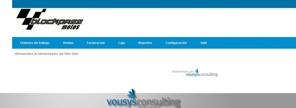 VOUSYS: Software development: Web management system and tracking order