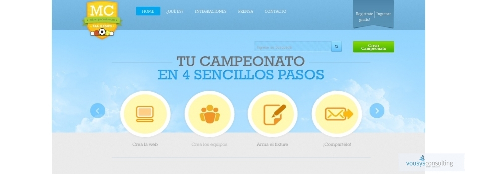 VOUSYS: Software development: Mi campeonato