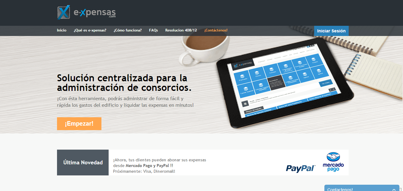 Software development: E-xpensas: consortia management system - VOUSYS