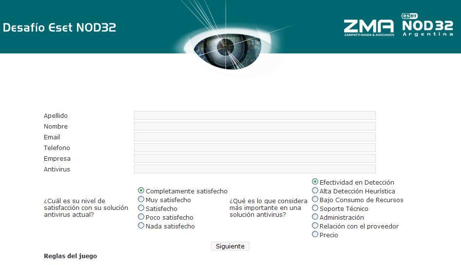 VOUSYS: Desarrollo de software: NOD32 ARGENTINA - DESAFIO ESET NOD32