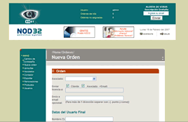 Software development: NOD32 ARGENTINA - SISTEMA DE ORDENES DE PEDIDO PARA ASOCIADOS - VOUSYS