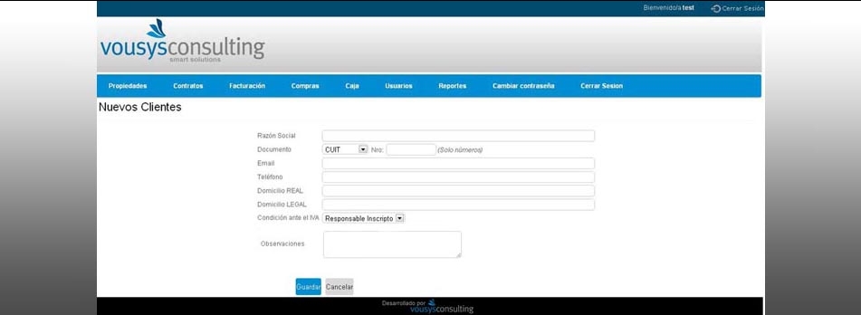 VOUSYS: Software development: Web System for Consortium