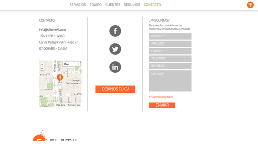 VOUSYS: Website for slam! marketing
