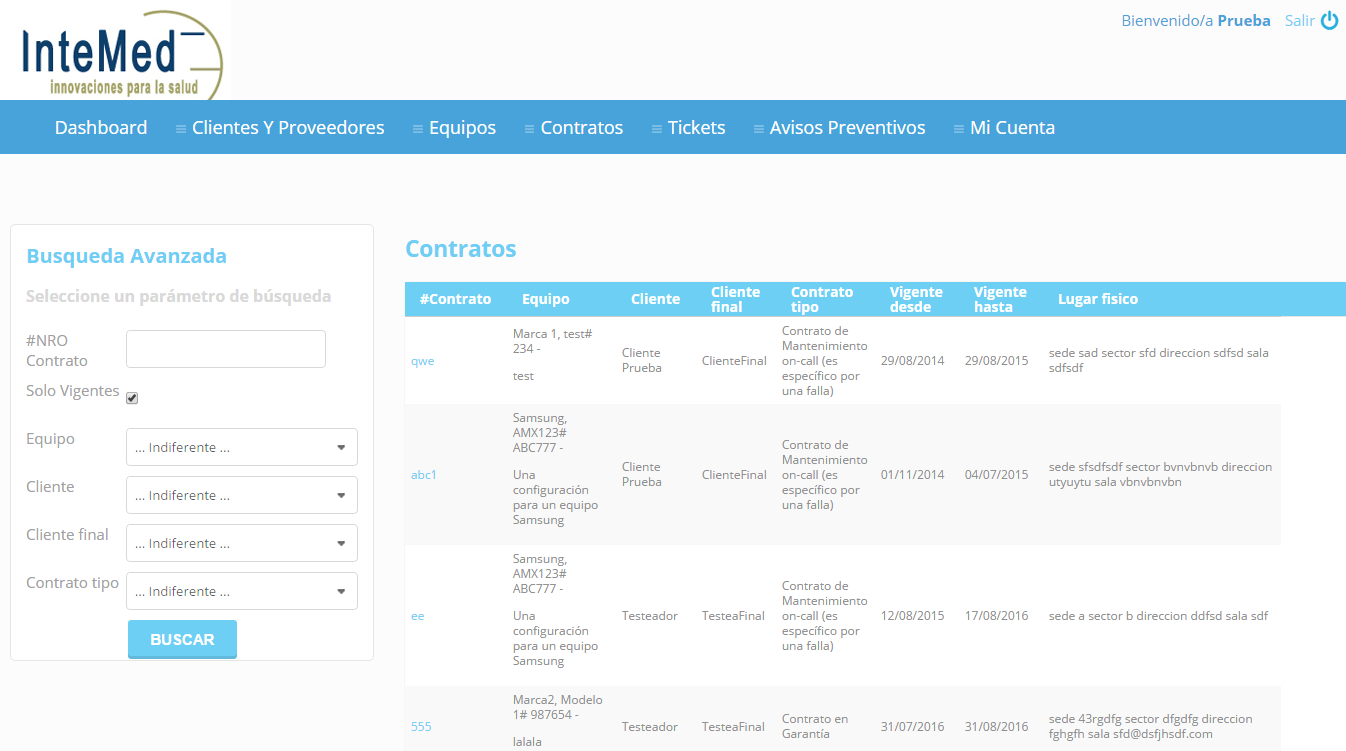 VOUSYS: Desarrollo de software: Sistema de gestión de servicios