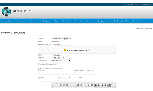 VOUSYS: Software development: Construction management system