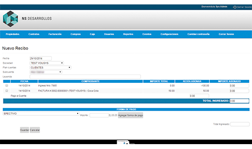 VOUSYS: Software development: Construction management system