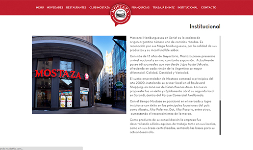 VOUSYS: Software development: New responsive website for mostaza!