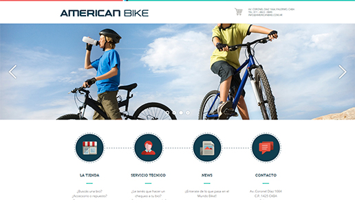 Desarrollo de software: Nuevo sitio web de american bike - VOUSYS