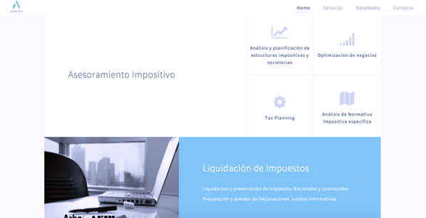 VOUSYS: Software development: Arena y asociados - public accountant