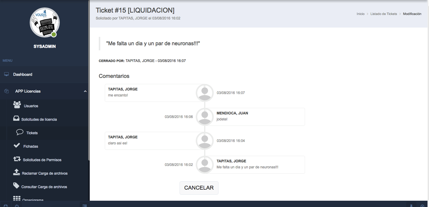 VOUSYS: Hr system managment