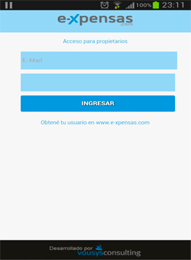 Vousys.com // E-xpensas: aplicación para propietarios