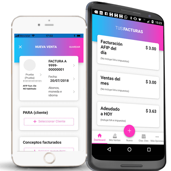 Desarrollo de software: Tusfacturas, facturador movil - VOUSYS